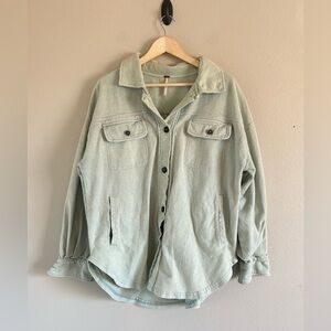 Free People Ruby Jacket in
Sz medium‎  $120 washed olive